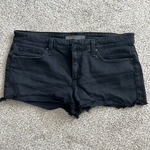 Black Denim Shorts